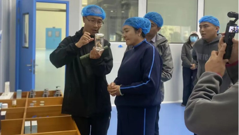 巴宜區委書記旦增拉姆一行蒞臨林芝雪域資源科技有限公司調研